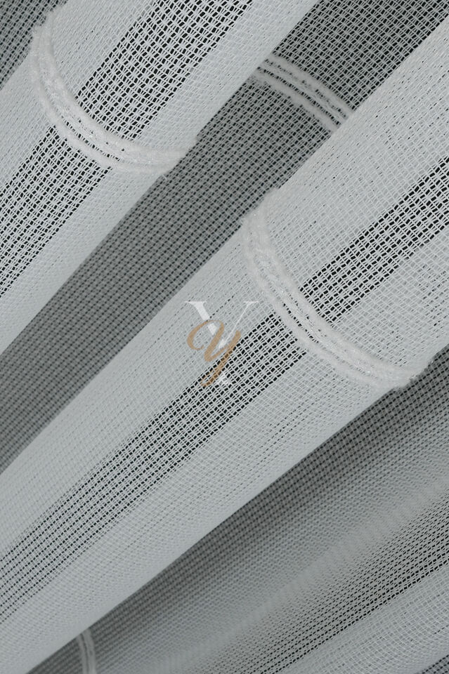 6207 Tül Perde V-Ekru Kesim