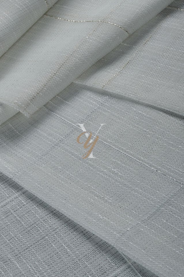 5504 Tül Perde V-01 Ekru