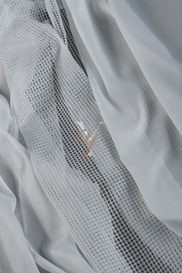 4557 Tül Perde V-01 Ekru