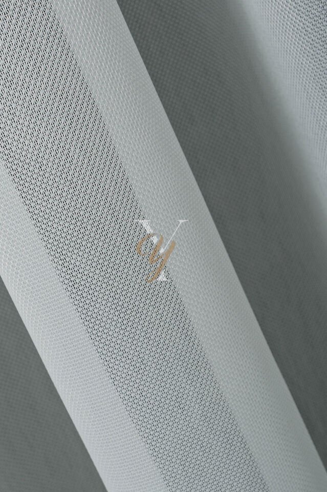 4557 Tül Perde V-01 Ekru