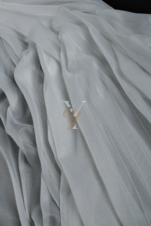 4611 Tül Perde V-01 Ekru