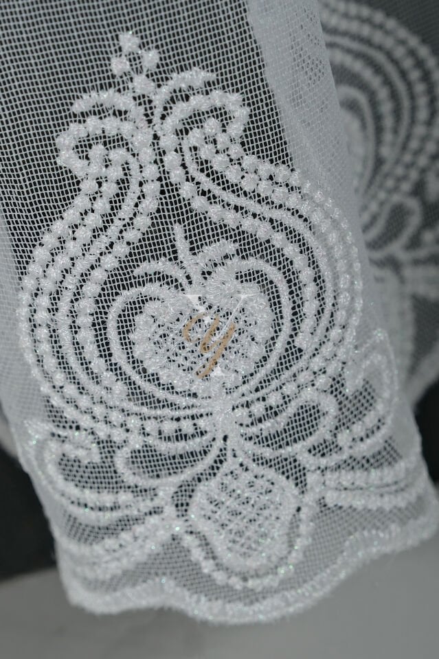 2506-1 Etek Tül Perde V-Fikse