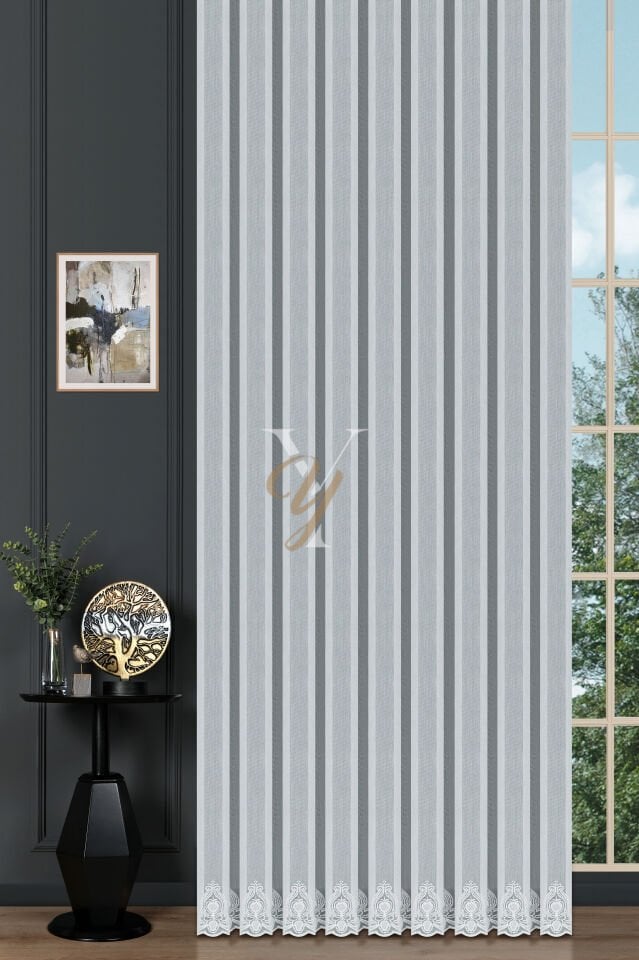 2506-1 Etek Tül Perde V-Fikse