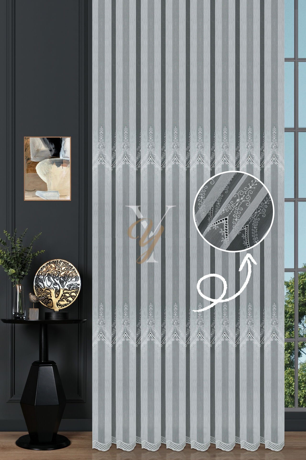 24P7485N Tül Perde V-Fikse