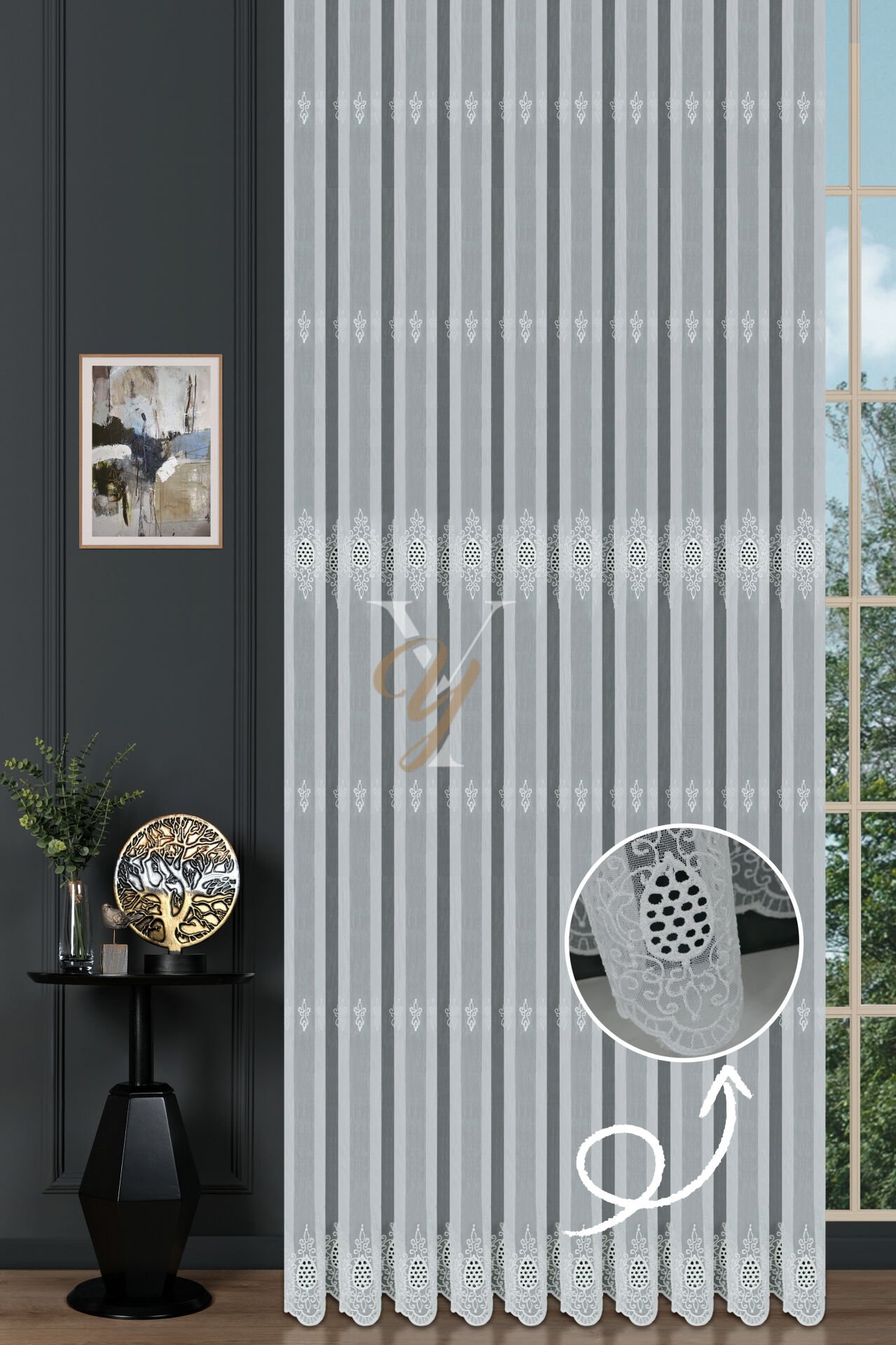 24P7484N Tül Perde V-Fikse