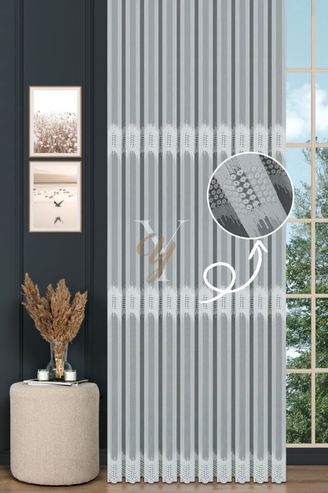 8P9442 - 12P9442 Tül Perde V-Fikse