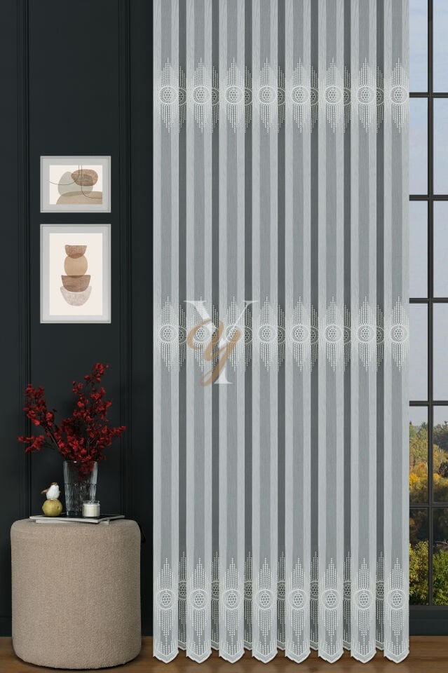 8P9553 - 12P9553 Tül Perde V-Fikse