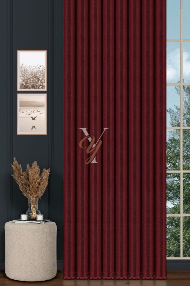Piezzo Sedef Tül Perde V-Bordo