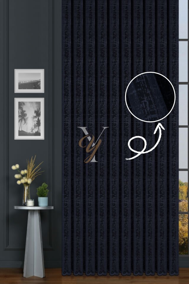 Petek Kdk Tül Perde 710 V-Lacivert