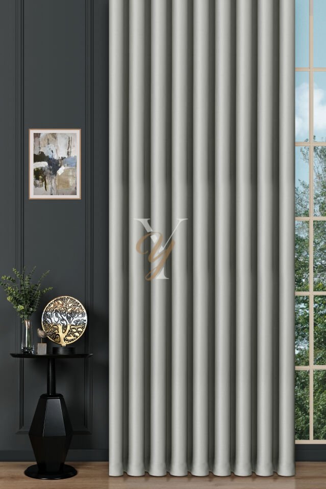 Blackout Fon Perde V-2009 Gümüş Gri