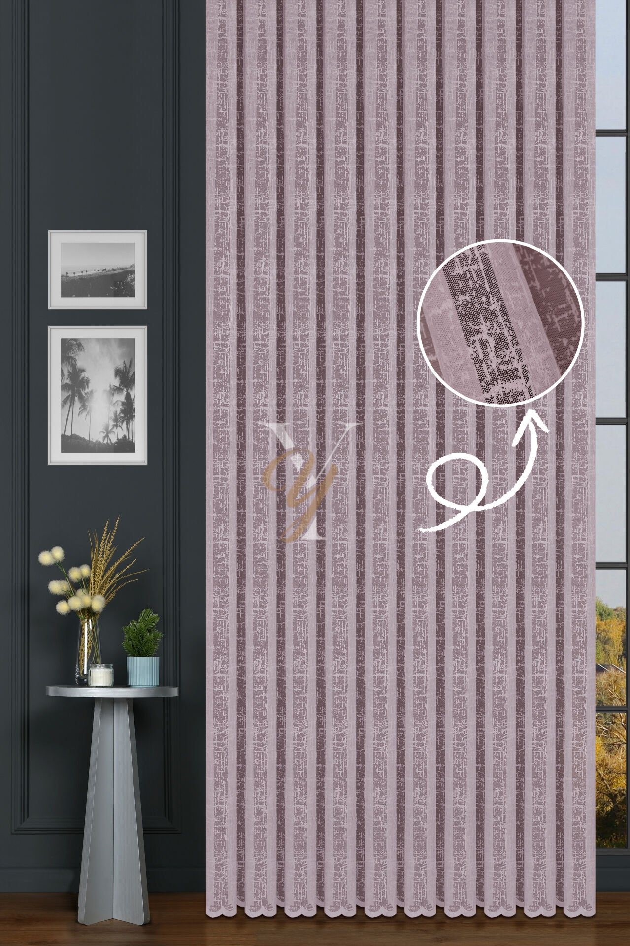 Petek Kdk Tül Perde 710 V-Pudra