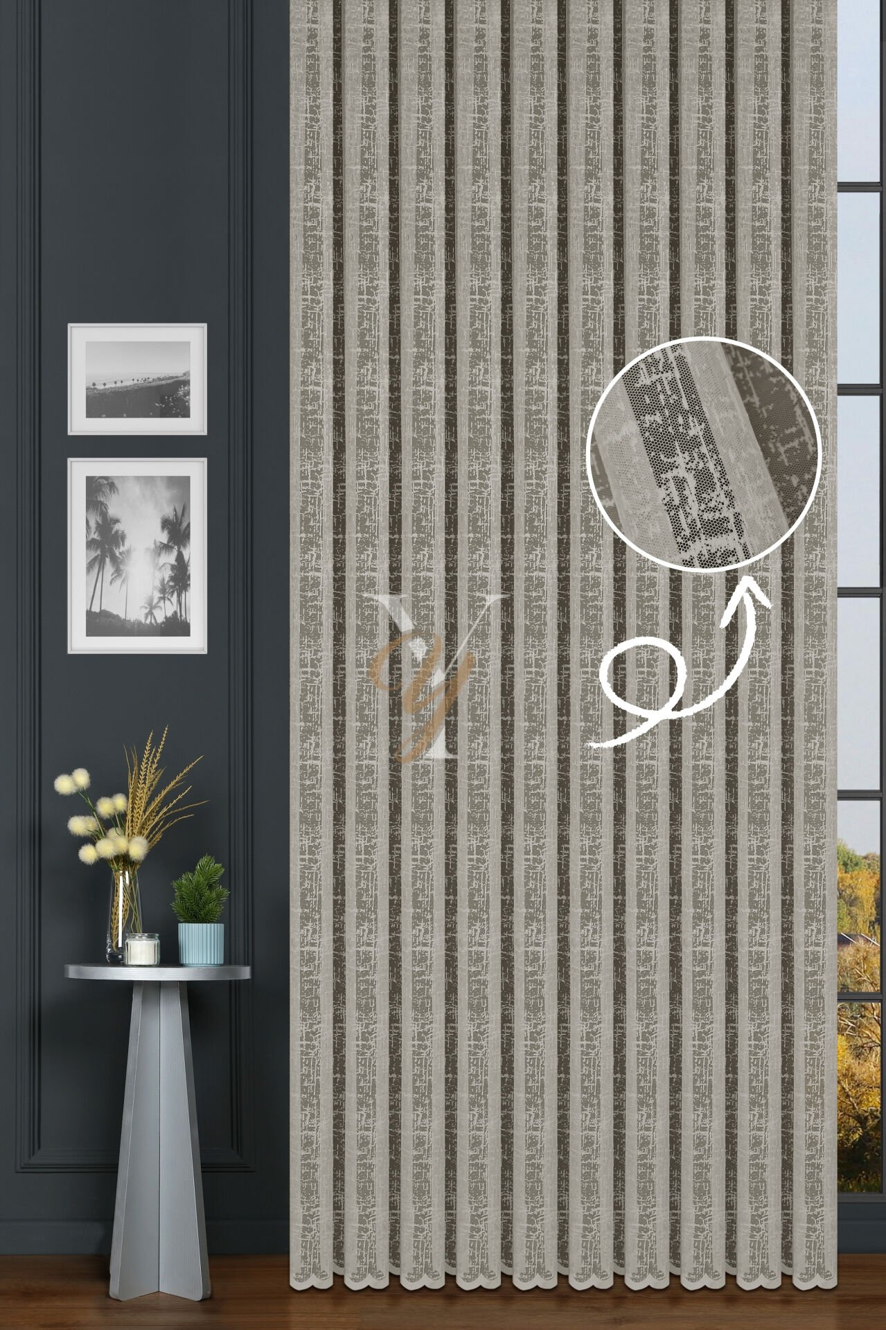 Petek Kdk Tül Perde 710 V-Bej