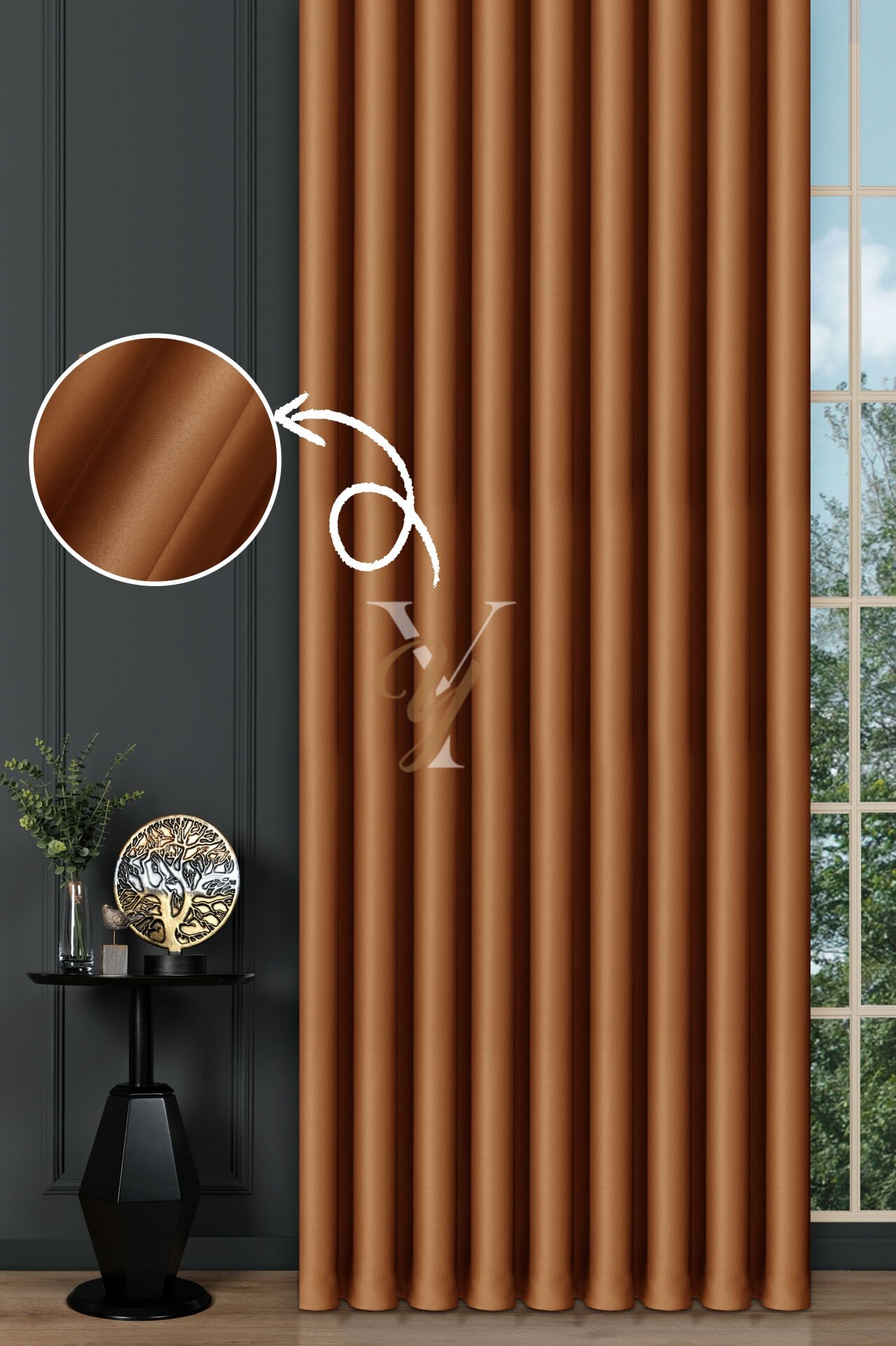 Blackout Fon Perde V-2018 Turuncu