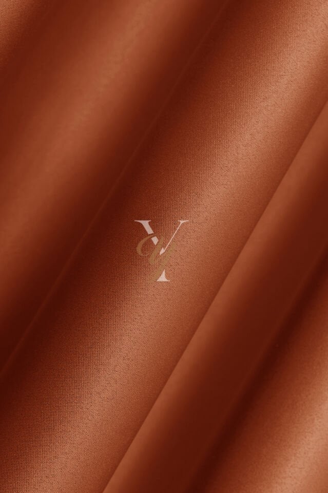 Blackout Fon Perde V-2019 Koyu Turuncu