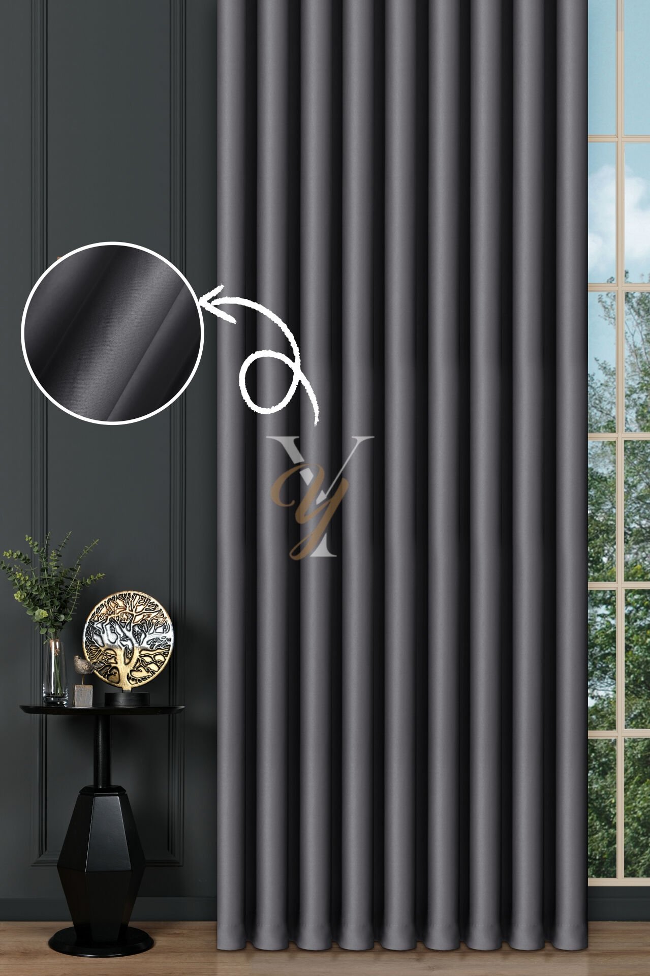 Blackout Fon Perde V-2024 Antrasit