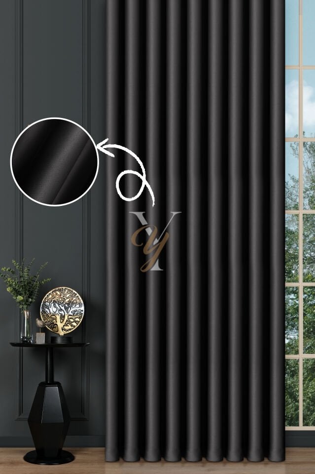 Blackout Fon Perde V-2025 Koyu Füme