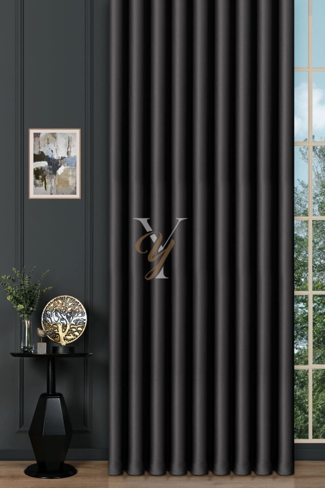 Blackout Fon Perde V-2025 Koyu Füme