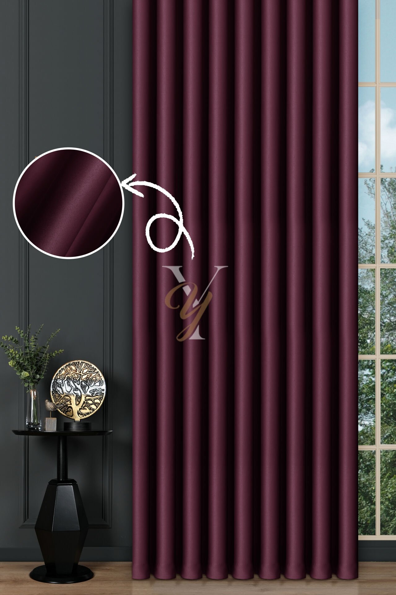 Blackout Fon Perde V-2026 Mürdüm