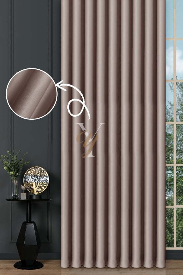 Blackout Fon Perde V-2027 Toz Pembe