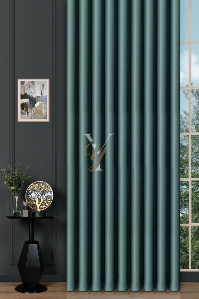 Blackout Fon Perde V-2029 Petrol Yeşili