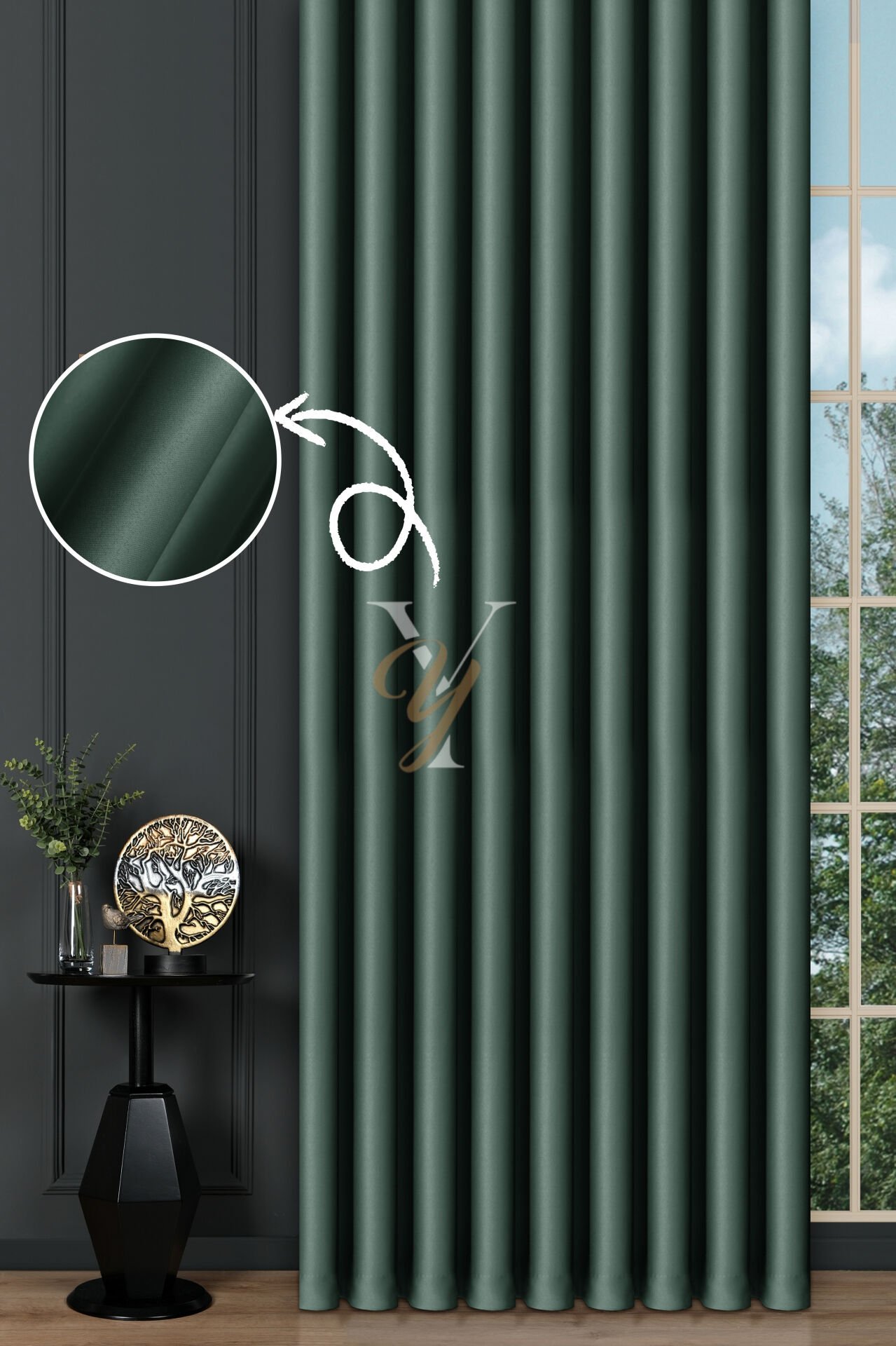 Blackout Fon Perde V-2031 Çağla Yeşili