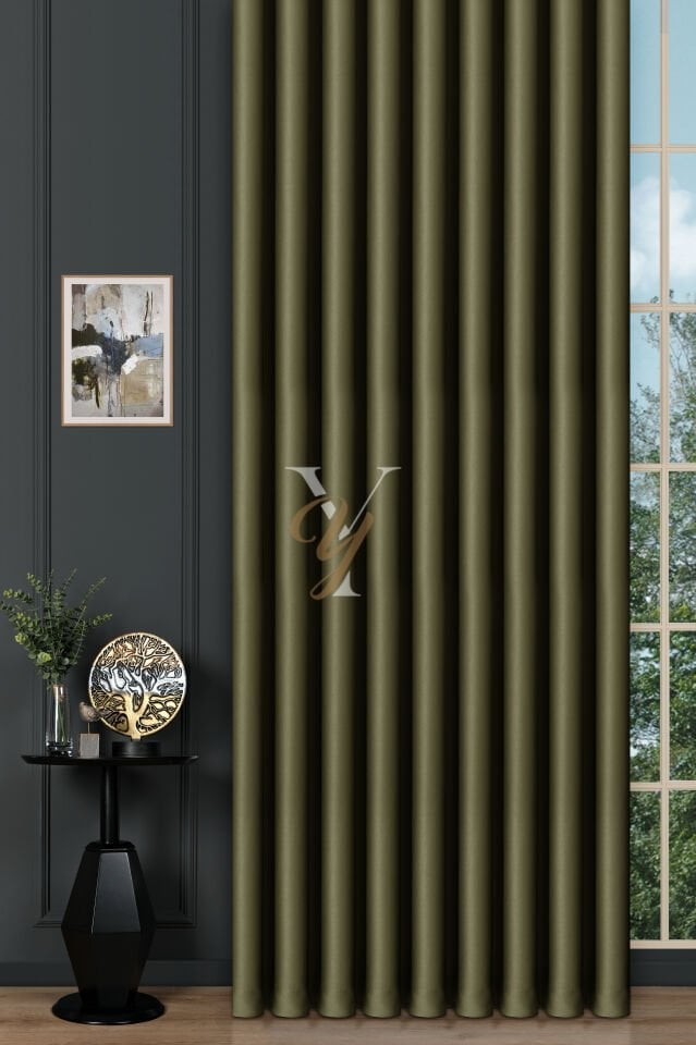 Blackout Fon Perde V-2036 Asker Yeşili