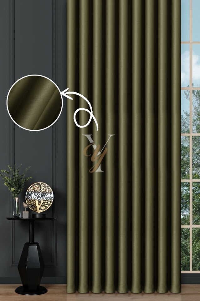 Blackout Fon Perde V-2036 Asker Yeşili