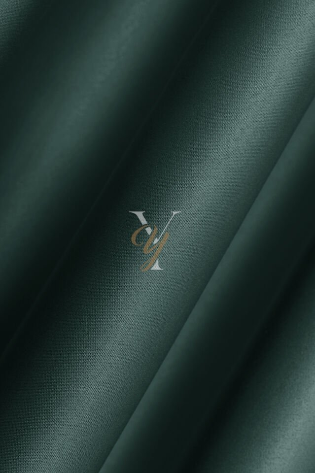 Blackout Fon Perde V-2037 Koyu Yeşil