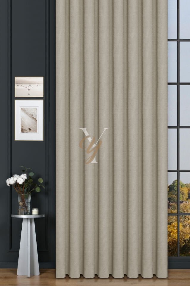 Keten Fon Perde V-4003 Fil Dişi