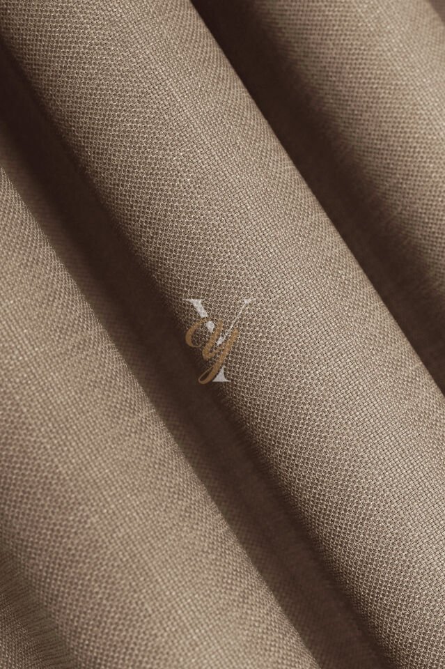 Keten Fon Perde V-4010 Latte