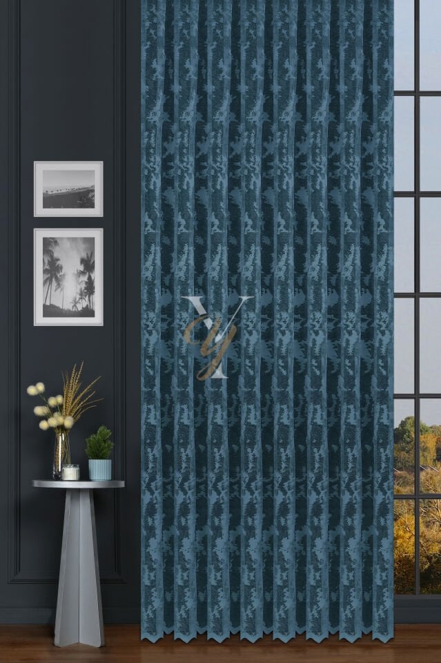 Kdk Pırıltı Lüx Tül Perde Bulut V-Mint