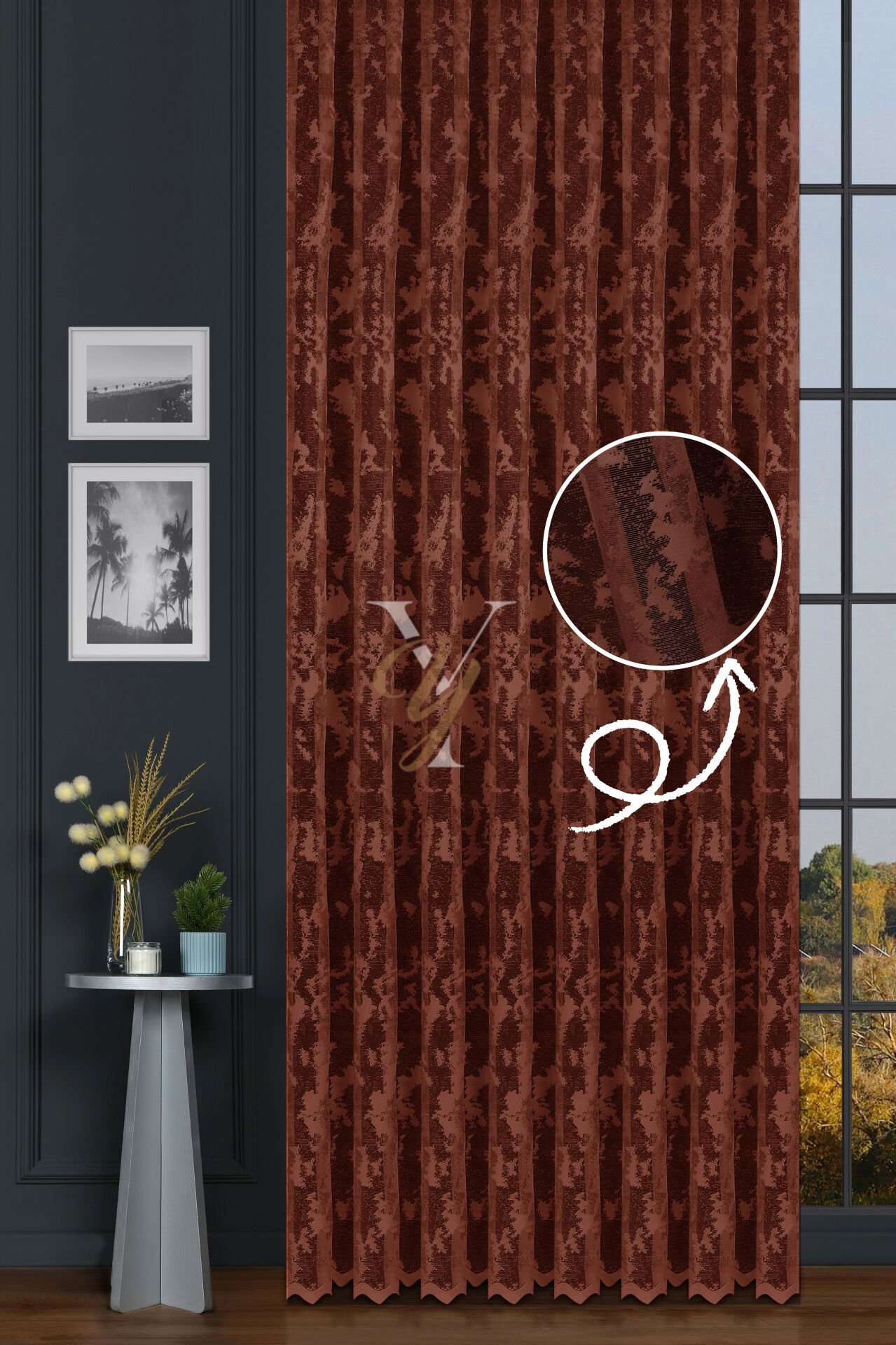 Kdk Pırıltı Lüx Tül Perde Bulut V-Taba