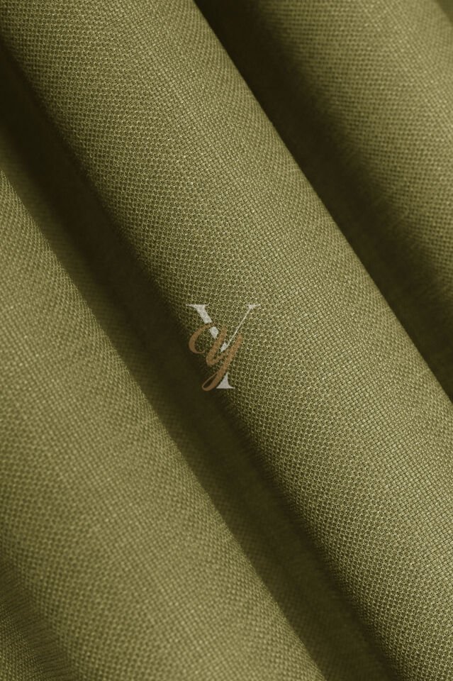 Keten Fon Perde V-4024 Fıstık Yeşili