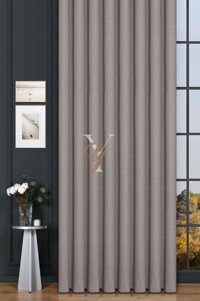 Keten Fon Perde V-4026 Sis