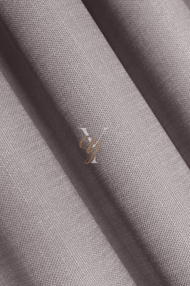 Keten Fon Perde V-4027 Küllü Gri