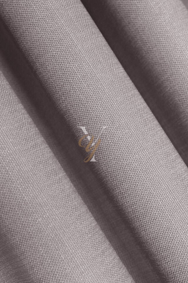 Keten Fon Perde V-4027 Küllü Gri