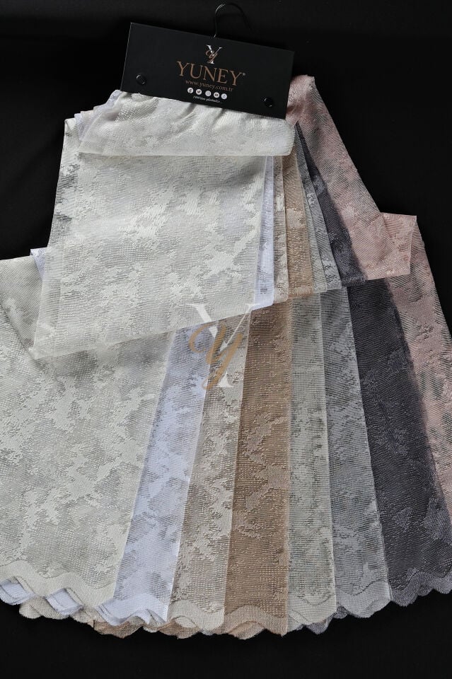 Kdk Pırıltı Lüx Tül Perde Bulut V-Taş