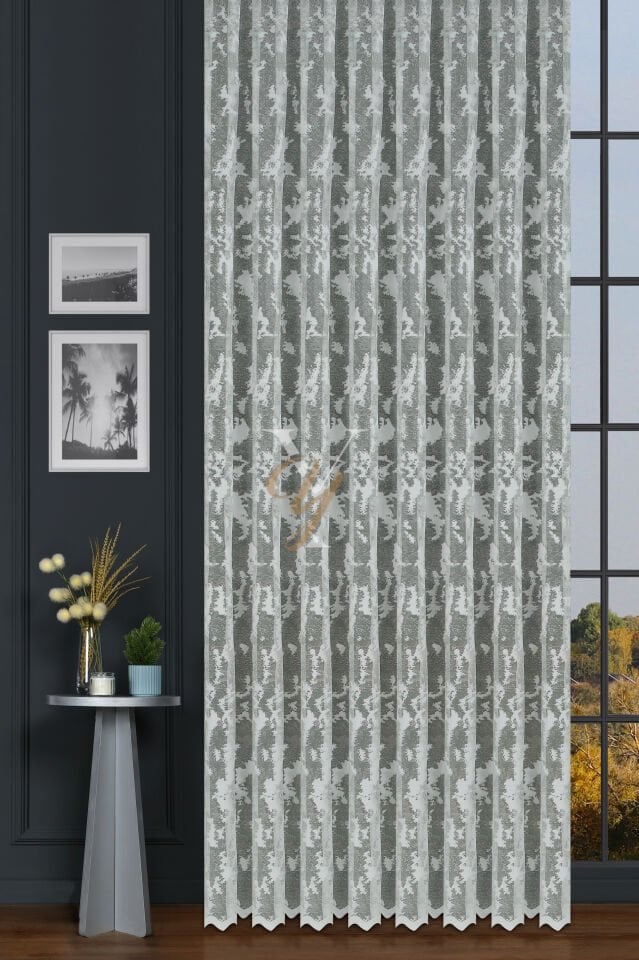 Kdk Pırıltı Lüx Tül Perde Bulut V-Taş