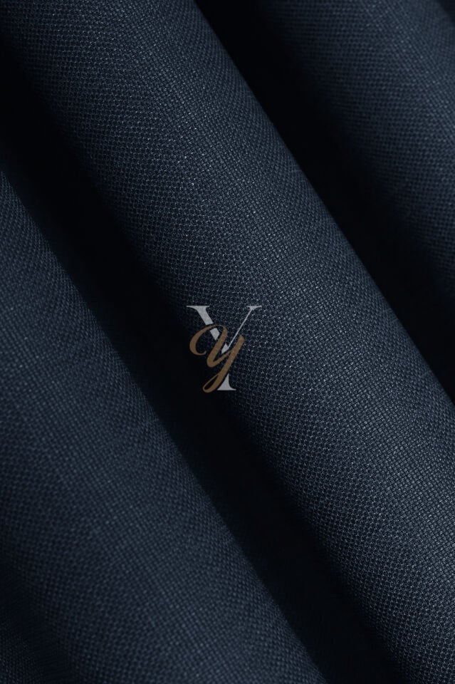 Keten Fon Perde V-4034 Lacivert