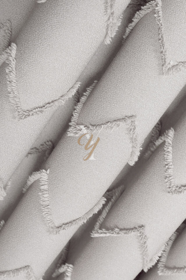 Jakar Kesme Fon Perde Ezgi V-6001 Ekru