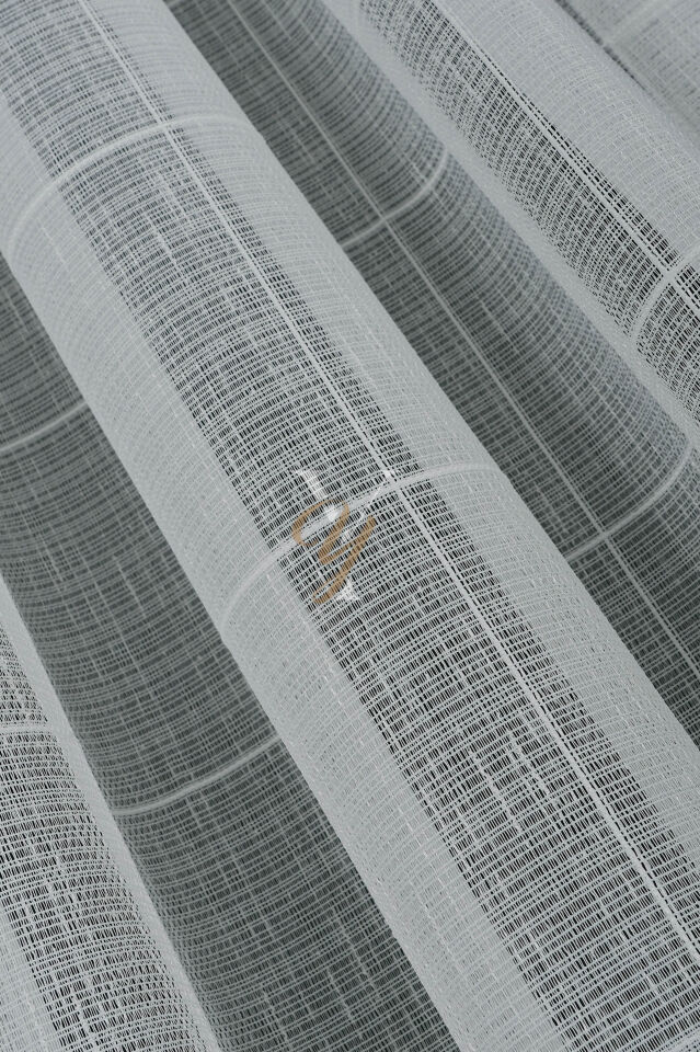 5504 Tül Perde V-01 Ekru Kesim