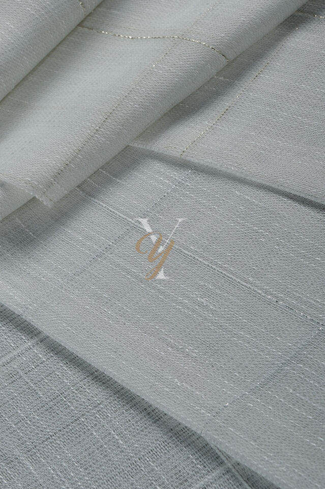 5504 Tül Perde V-01 Ekru Numune