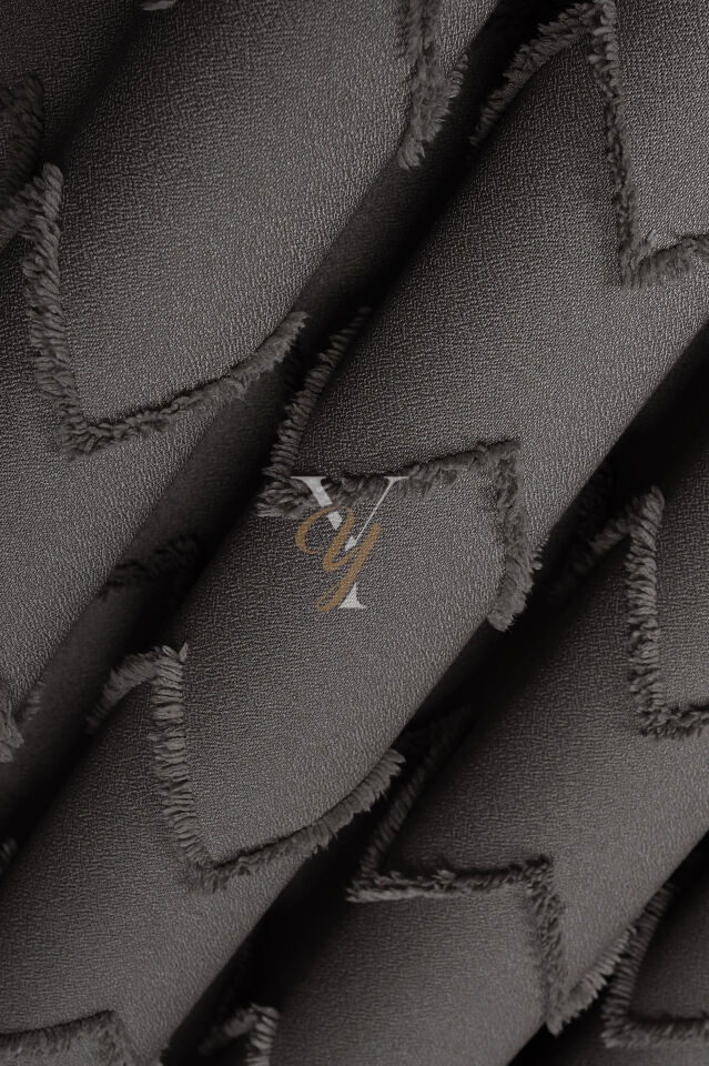 Jakar Kesme Fon Perde Ezgi V-6016 Antrasit