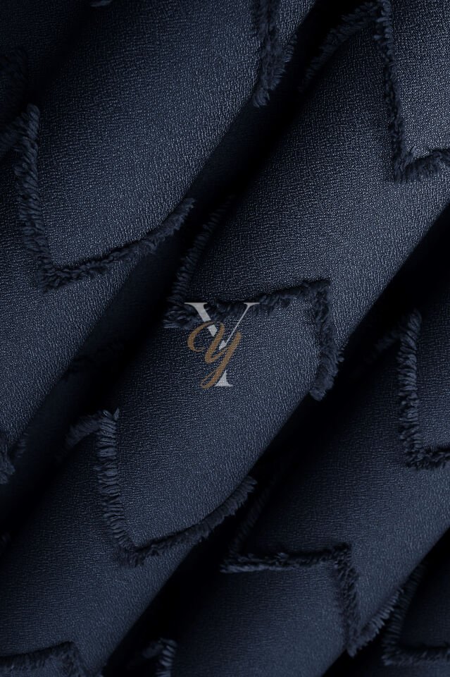 Jakar Kesme Fon Perde Ezgi V-6009 Lacivert