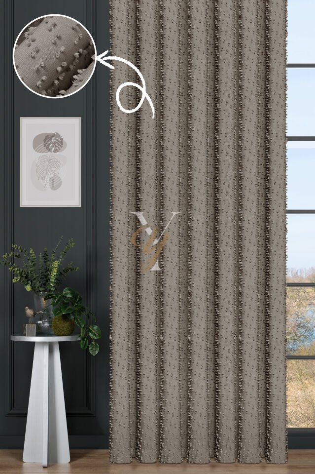 Linda Fon Perde V-6014 Taş