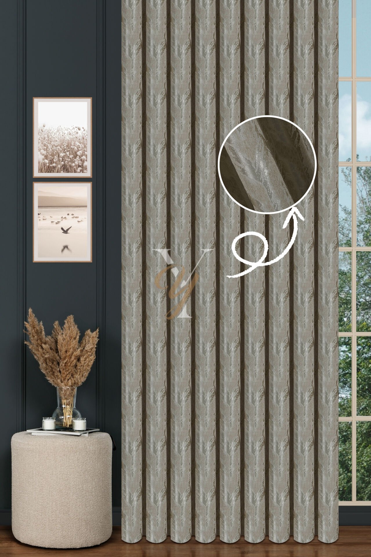 Okyanus Fon Perde 201199 V-28147 Ekru