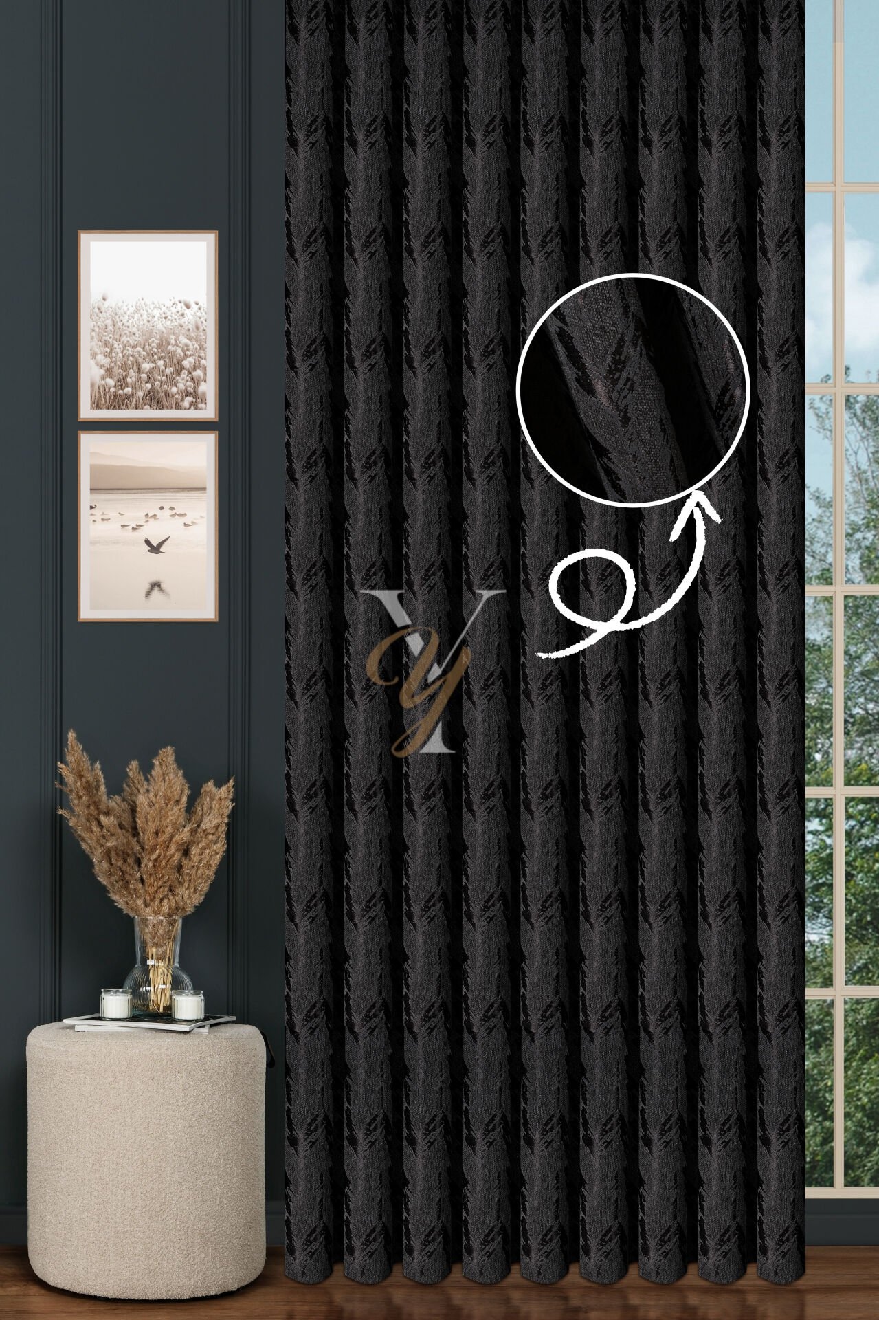 Okyanus Fon Perde 201199 V-29593 Antrasit