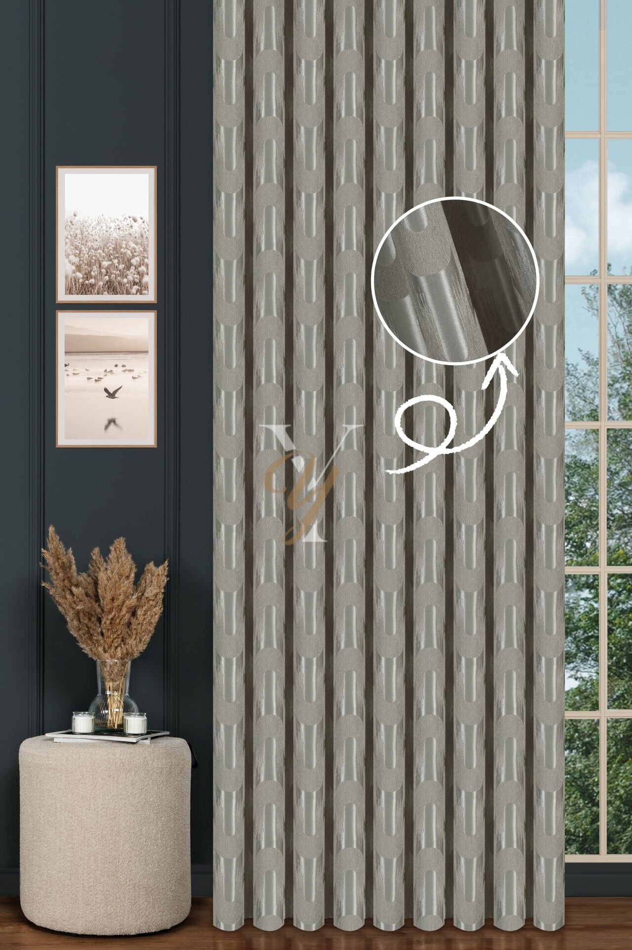 Okyanus Fon Perde 201183 V-28147 Ekru