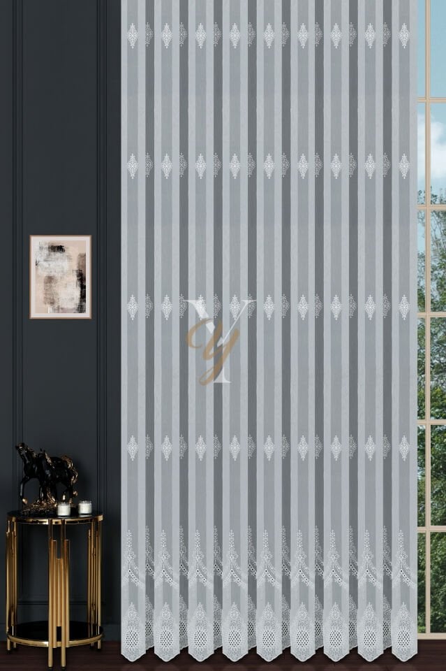 TT24187 Tül Perde V-Ekru