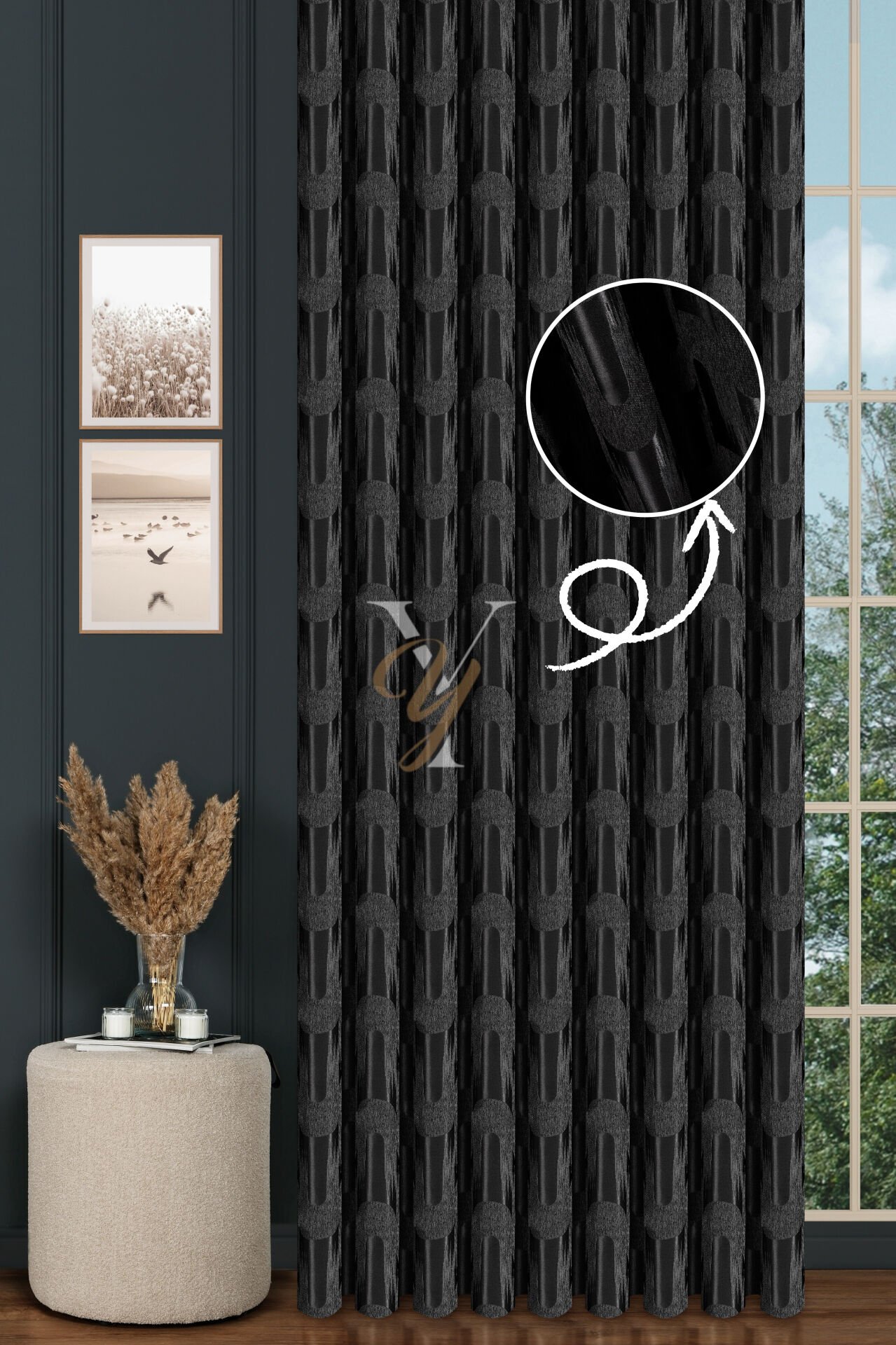 Okyanus Fon Perde 201183 V-29593 Antrasit